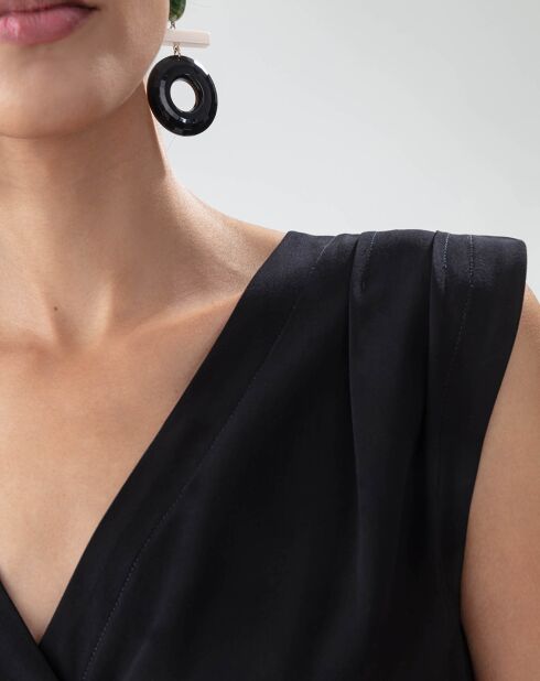 Zwart/luipaardjurk van Guepard