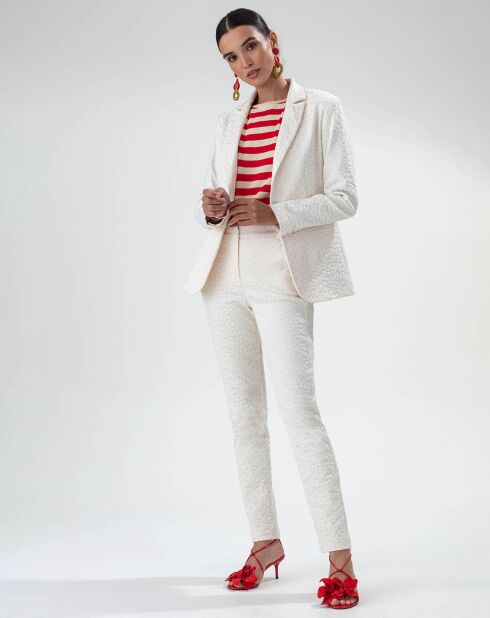 Pantalon Paris jacquard leopard