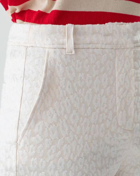 Pantalon Paris jacquard leopard