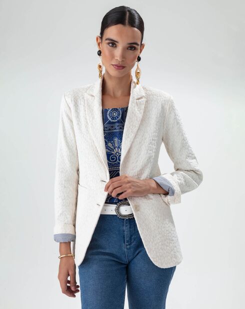 Veste Eiffel jacquard leopard