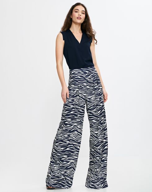 Hose Faye in Schwarz/Weiß