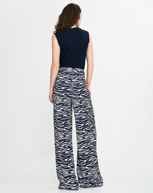 Hose Faye in Schwarz/Weiß