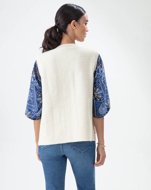 Ecrufarbene Weste Vendome