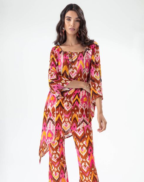 Túnica Bombay ikat