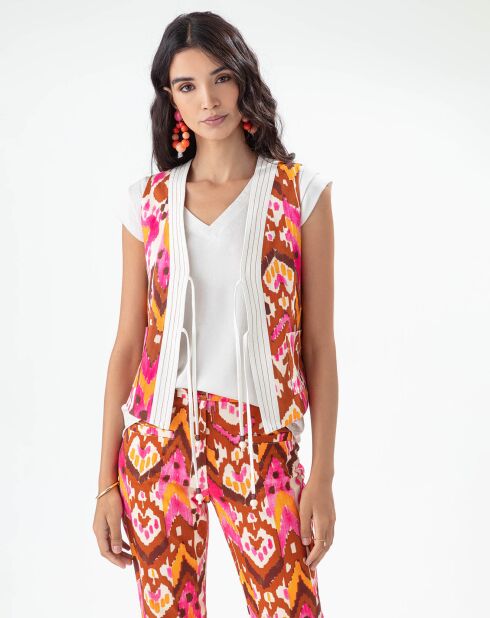 Bento Ikat/ecru Weste
