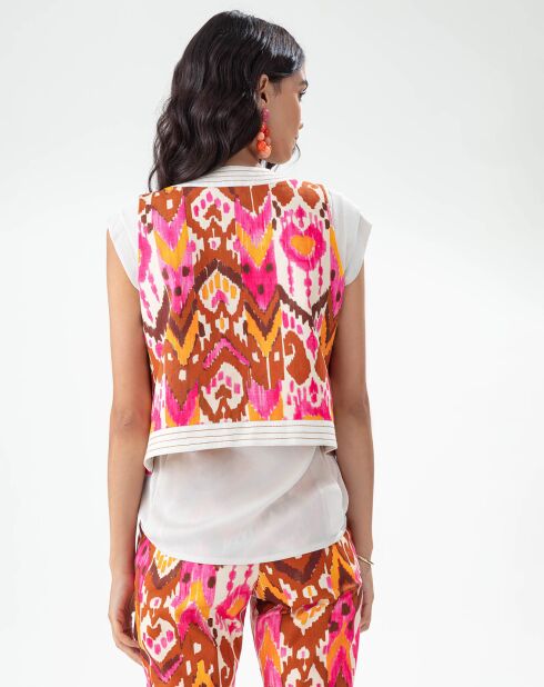 Bento Ikat/ecru Weste