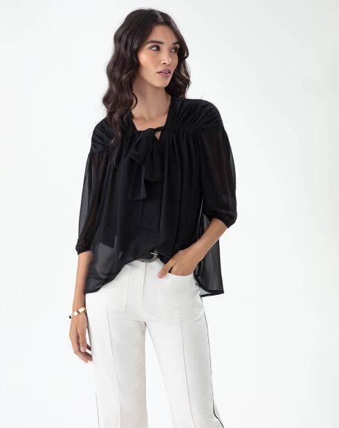 Zwarte blouse Orissa