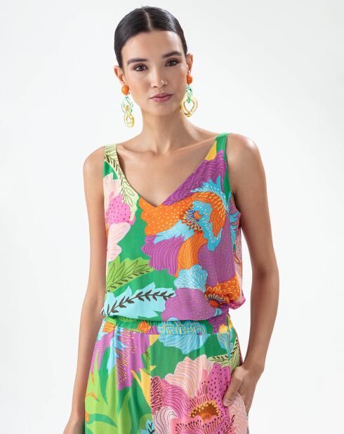 Top Luce gekleurde bloemen