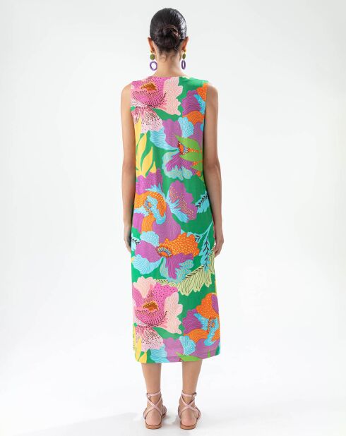 Prismenfarbenes Blumenkleid