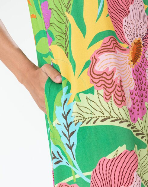 Prismenfarbenes Blumenkleid