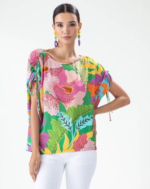 Top con fiori color mandala