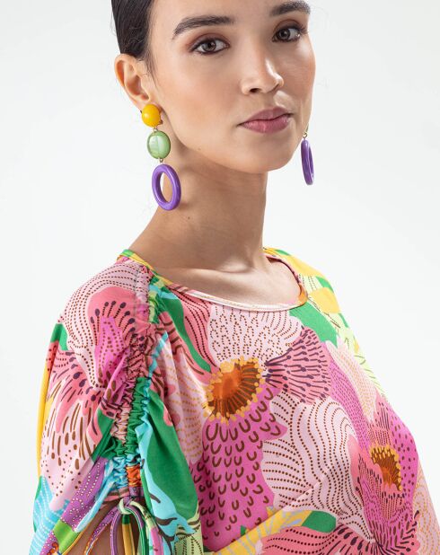 Top con fiori color mandala