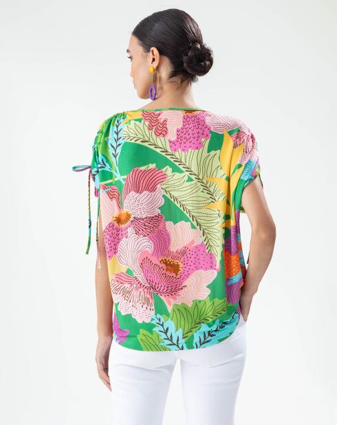 Top con fiori color mandala