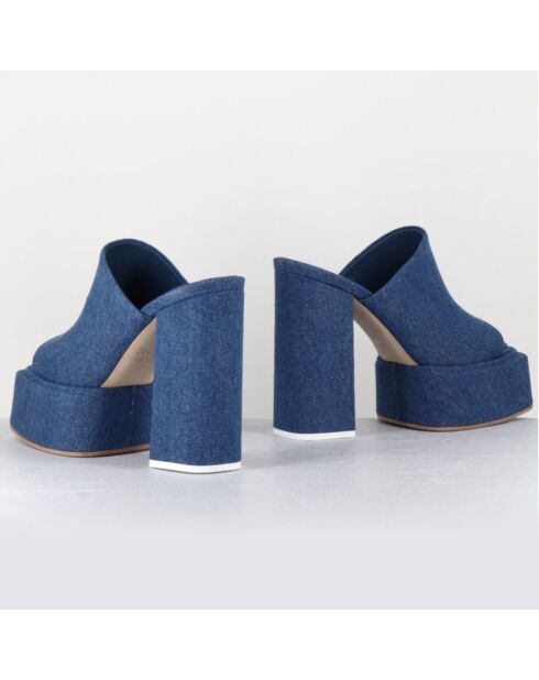 Blaue Jeanspantoffeln von Sue — 11,5 cm Absatz