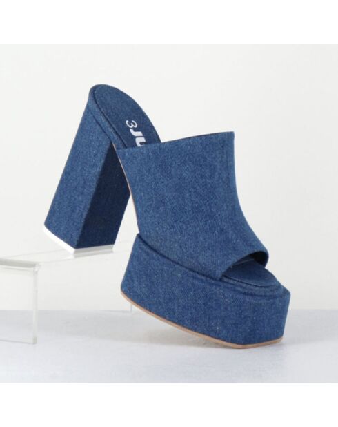 Blaue Jeanspantoffeln von Sue — 11,5 cm Absatz