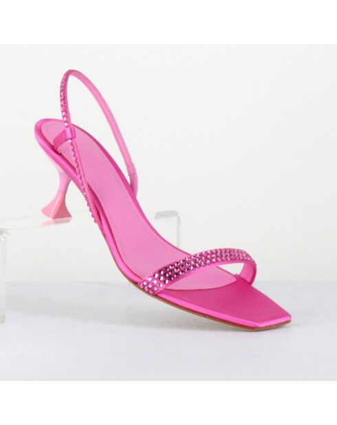 Sandalias de satén Tami rosas - tacón de 5,5 cm