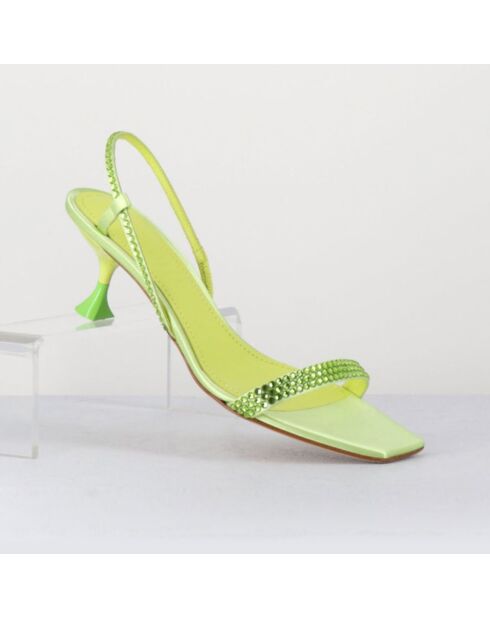 Grüne Tamisatinsandalen - 5,5 cm Absatz