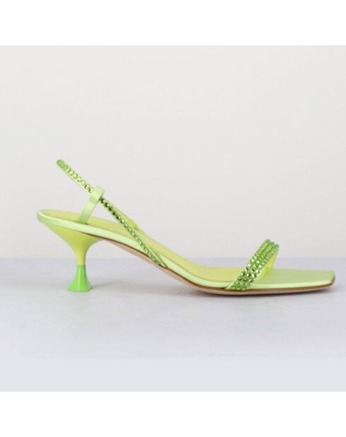 Grüne Tamisatinsandalen - 5,5 cm Absatz