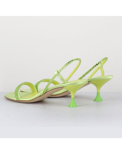 Grüne Tamisatinsandalen - 5,5 cm Absatz