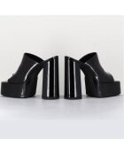 Sandales en Cuir verni Marchi noires - Talon 13 cm
