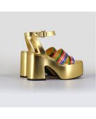 Sandales en Cuir Mar multicolores - Talon 10.5 cm