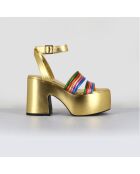Sandales en Cuir Mar multicolores - Talon 10.5 cm