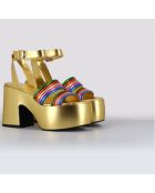 Sandales en Cuir Mar multicolores - Talon 10.5 cm