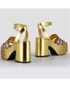 Sandales en Cuir Mar multicolores - Talon 10.5 cm