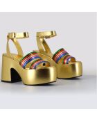 Sandales en Cuir Mar multicolores - Talon 10.5 cm