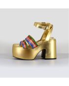 Sandales en Cuir Mar multicolores - Talon 10.5 cm