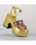 Sandales en Cuir Mar multicolores - Talon 10.5 cm