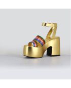 Sandales en Cuir Mar multicolores - Talon 10.5 cm