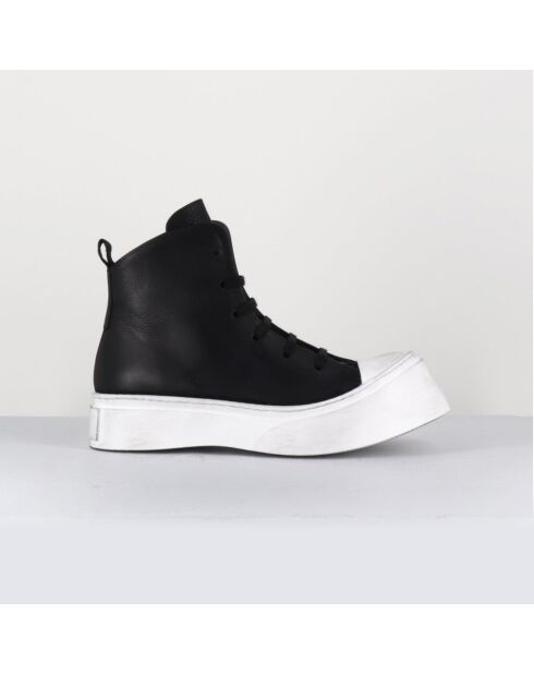 Sneakers nere in pelle