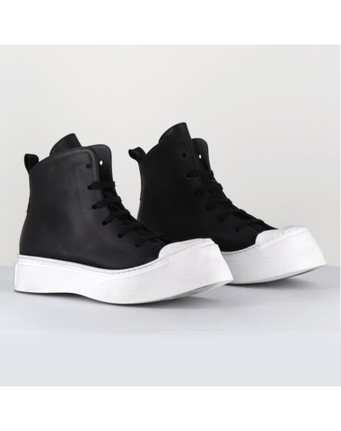 Sneakers nere in pelle