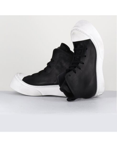 Sneakers nere in pelle