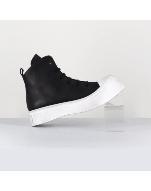 Sneakers nere in pelle