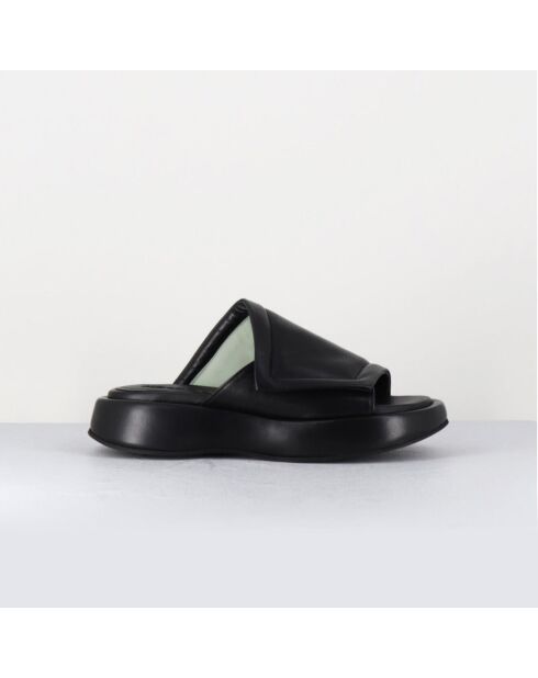Mules en Cuir Rombo noires
