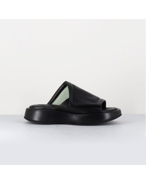 Mules en Cuir Rombo noires