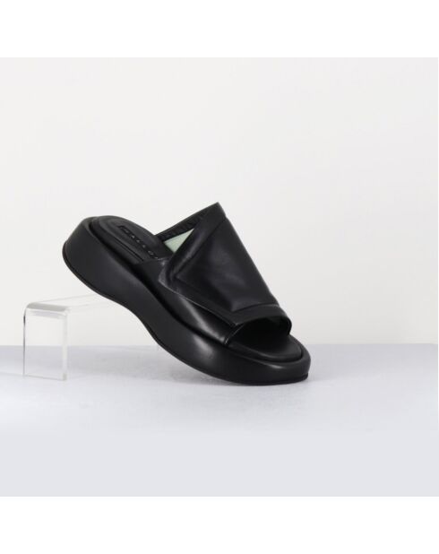Mules en Cuir Rombo noires