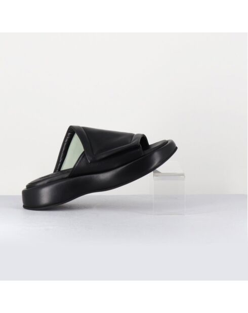 Mules en Cuir Rombo noires