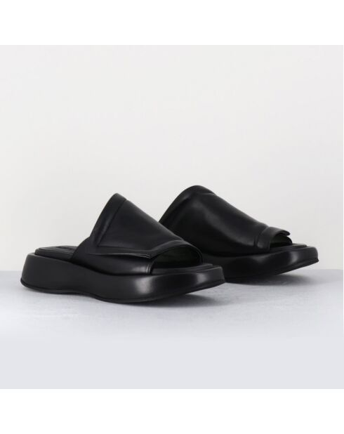 Mules en Cuir Rombo noires