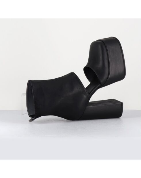 Boots en Cuir noires - Talon 13 cm