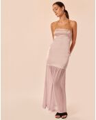 Daho candy Maxikleid aus Leinen und Seide