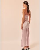 Daho candy Maxikleid aus Leinen und Seide