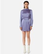 Robe Courte 100% Soie Dune american purple