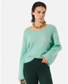 Pull en Laine & Mohair mélangés Emo testa green