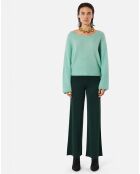 Pull en Laine & Mohair mélangés Emo testa green