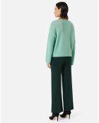 Pull en Laine & Mohair mélangés Emo testa green