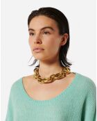 Pull en Laine & Mohair mélangés Emo testa green