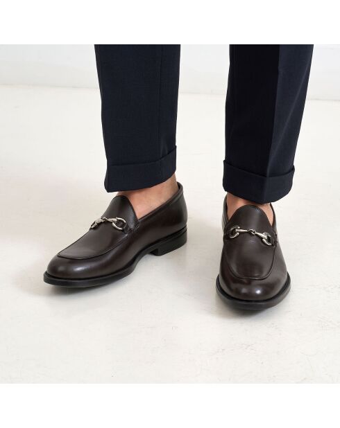 Mocassins Bit en Cuir marron